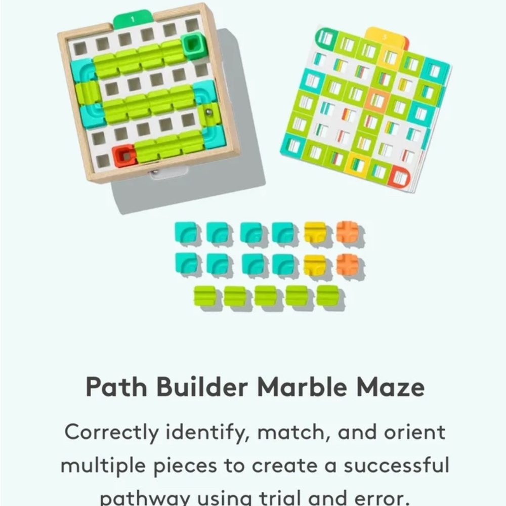Path Builder Marble Maze Game from Lovevery